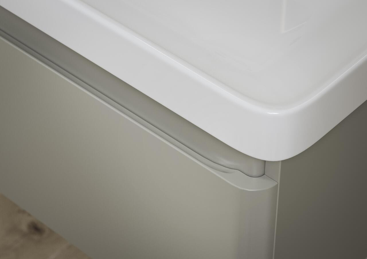 605mm Wall Hung 1 Drawer Basin Unit & Basin - Cosmos-MattLatte_CAM.jpg