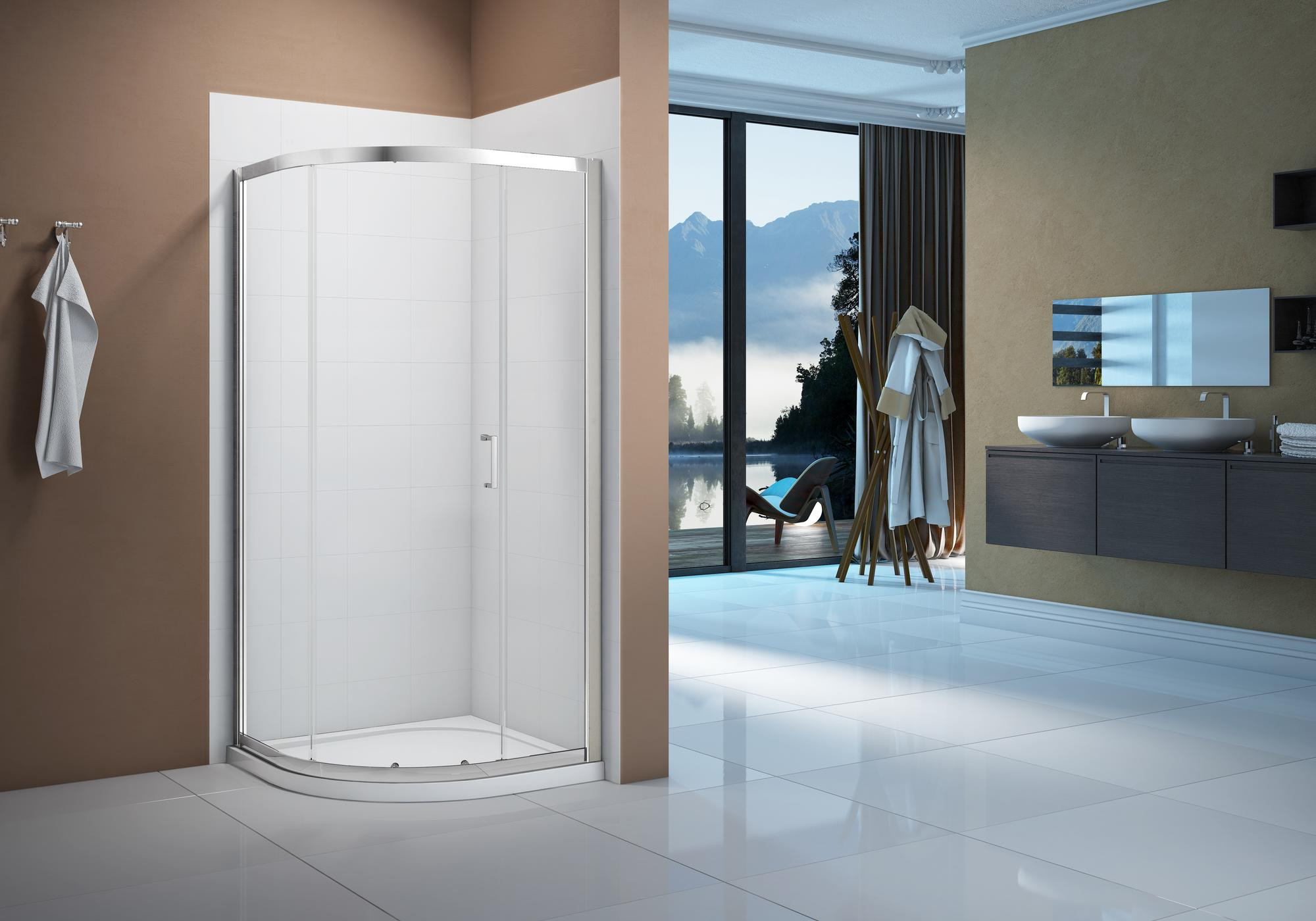 Merlyn Vivid Boost 1 Door Quadrant - Chrome - MER-BOOST-1DQUAD_RM.jpg