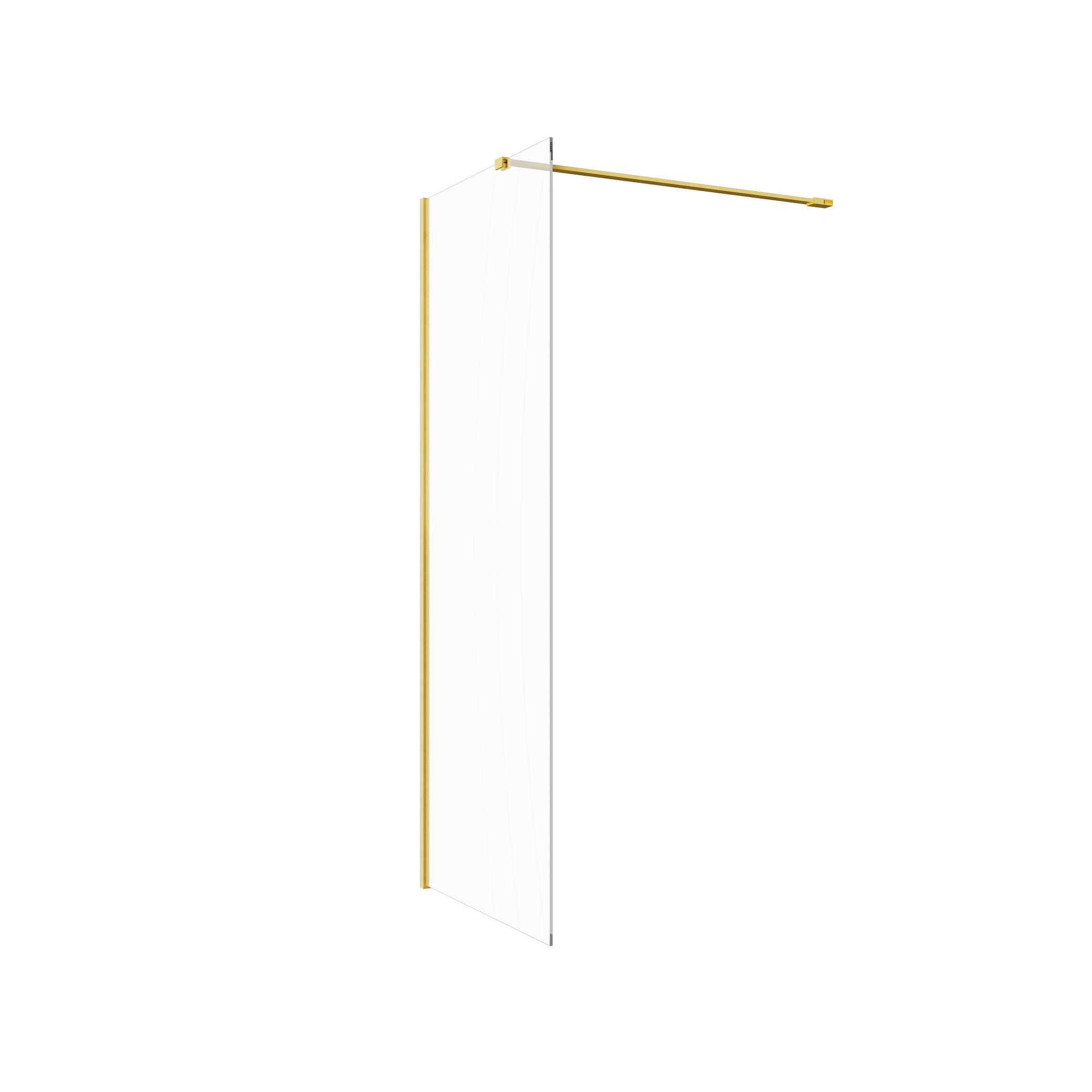 Wetroom Side Panel & Arm - Brushed Brass - REFX-ICONIX-BRBR-WETROOM-SUPPORT--SIDEPANEL-AngledLeft_CO.jpg