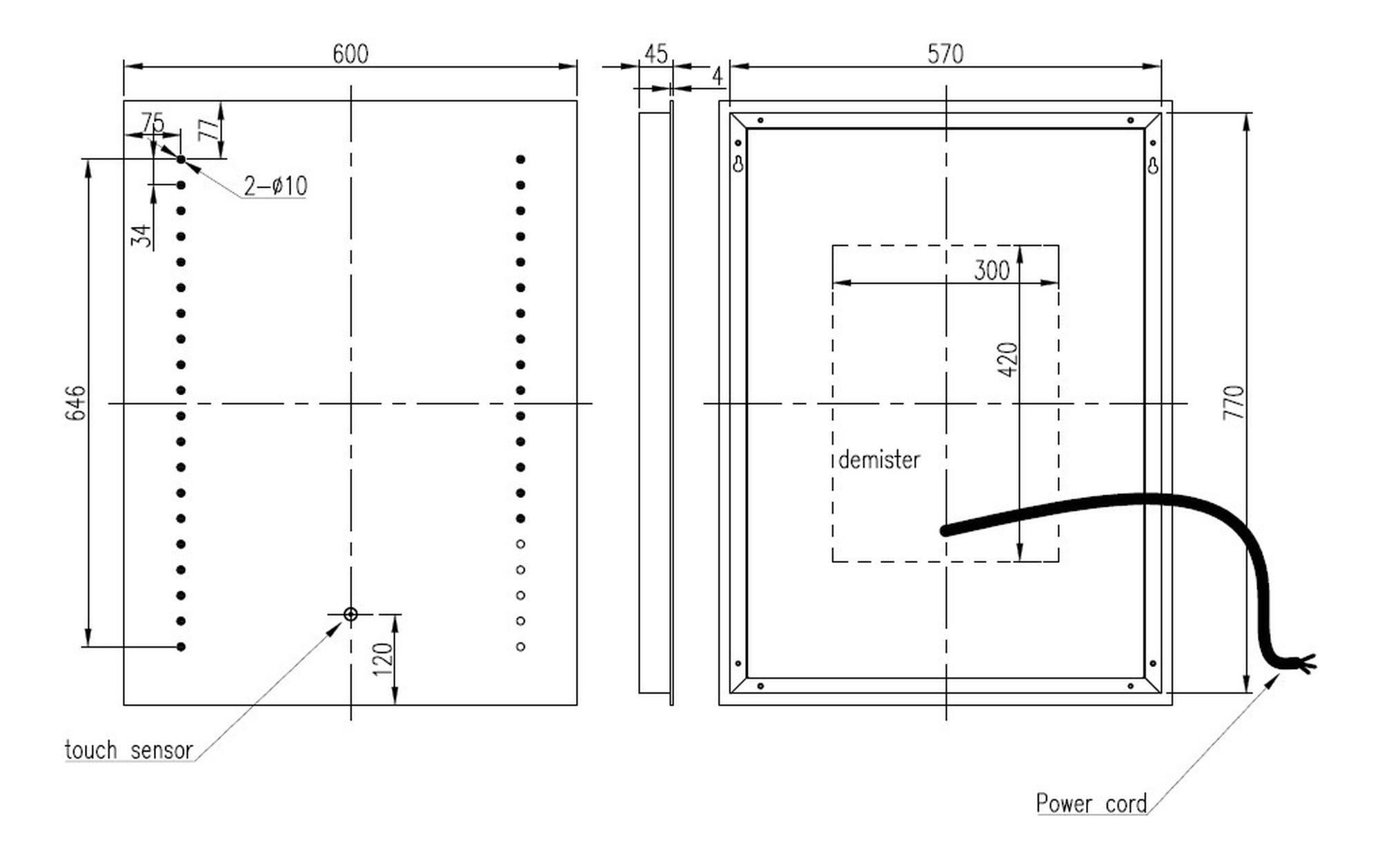 Rectangle Front-Lit LED Mirror - DIMS0134_LD.jpg