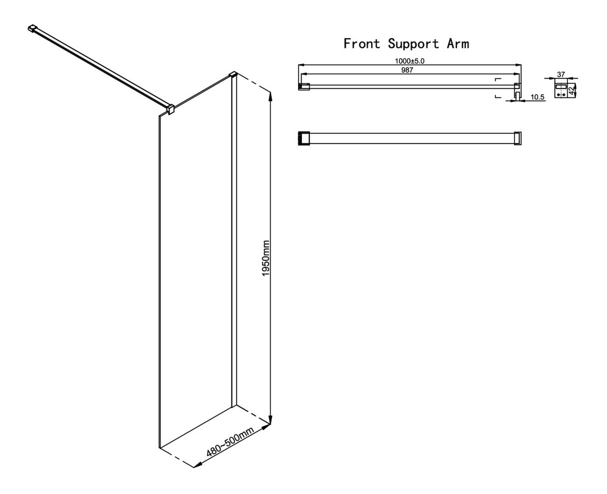Wetroom Panel & Support Bar - Brushed Brass - RefX-Iconix-Wetroom-500_LD.jpg