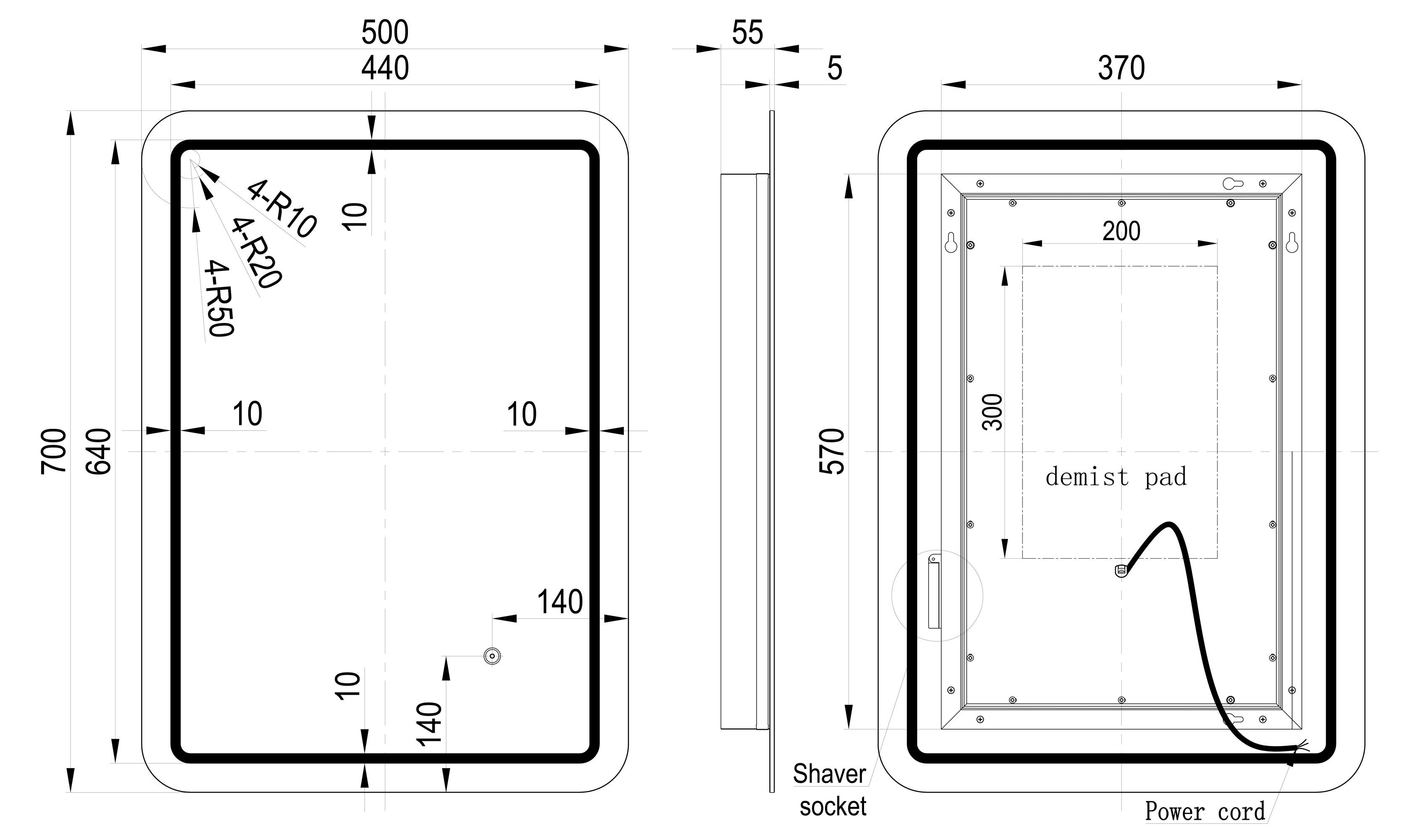 Rectangle Front-Lit LED Mirror - DIMS0078_LD.jpg