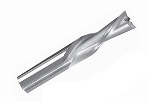 2 Flute Spiral Upcut Bit 1/4ø, 1 lg, 1/4 shank, 2-1/2 OAL