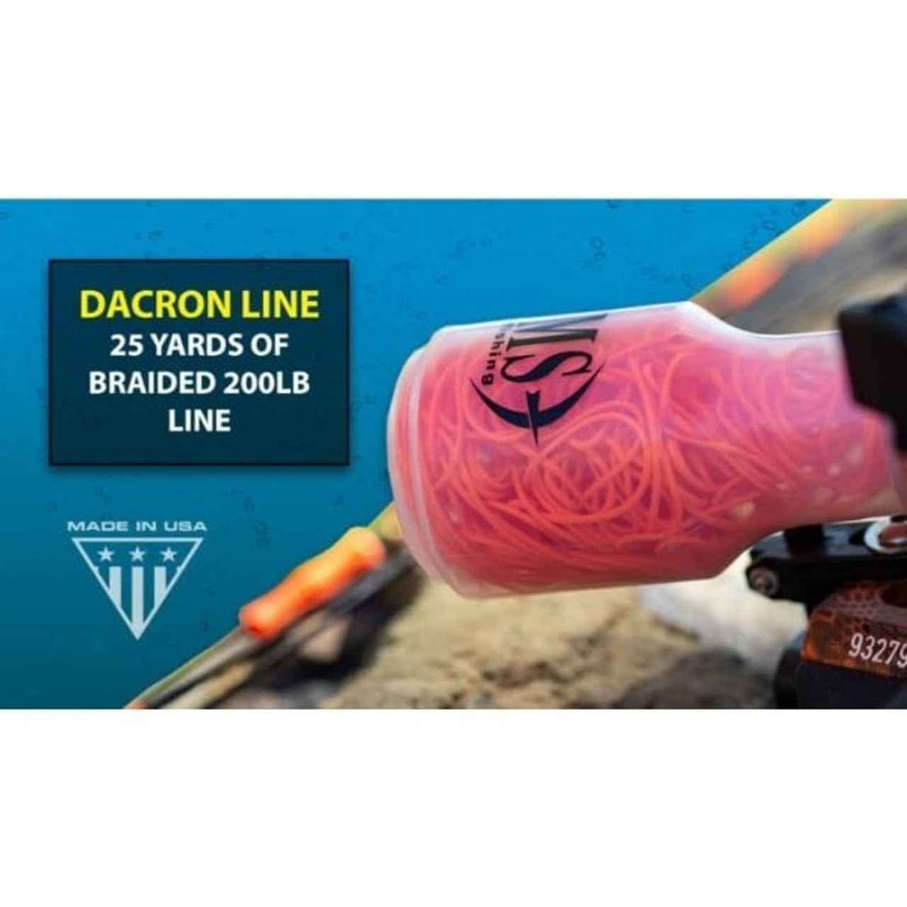  AMS Bowfishing 200 Pound Braided Dacron Line - 25