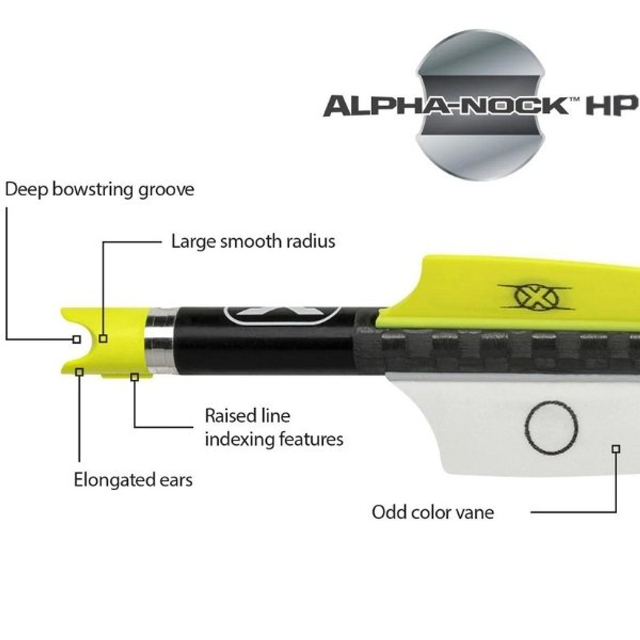 Wicked Ridge XX75 Aluminum Arrows With Alpha-Nocks (6 pack