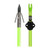 Muzzy Bowfishing Classic Chartreuse Fish Arrow With Bottle Slide With Carp Point Muzzy Bowfishing Classic Chartreuse Fish Arrow With Bottle Slide With Carp Point