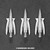 Beast Broadhead 100gr 2" 3pk Titanium Beast Broadhead 100gr 2" 3pk Titanium