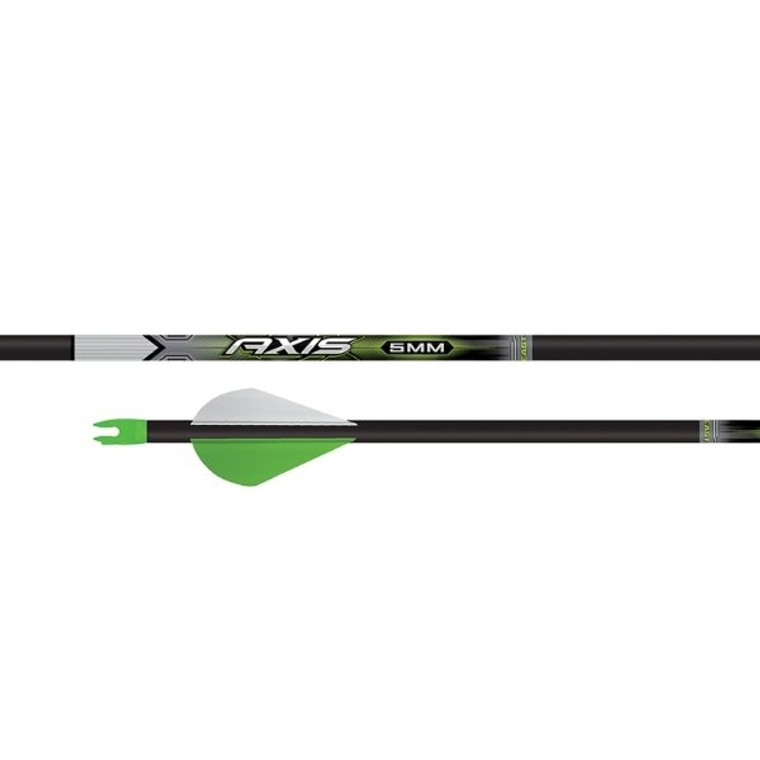 Easton Axis 5MM Carbon Arrow Fletched With Blazer Vanes (6 pack)