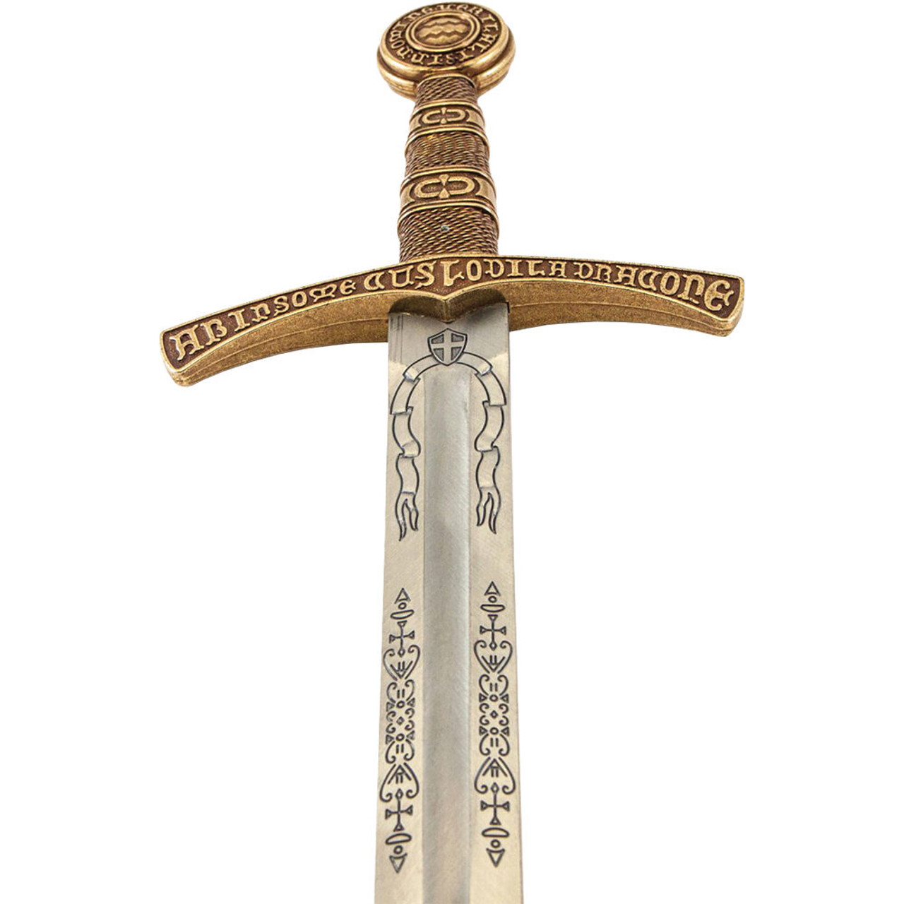 Denix 14th Century French Replica Sword with Blue Fleur De Lis