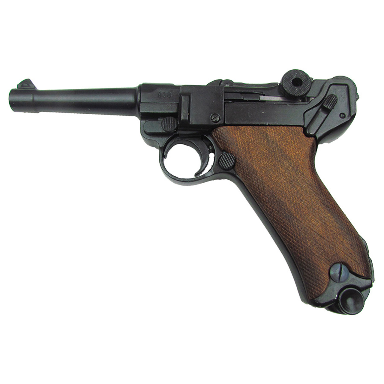 German P-08 Luger Pistol Replica Wooden Grip (22-1143L