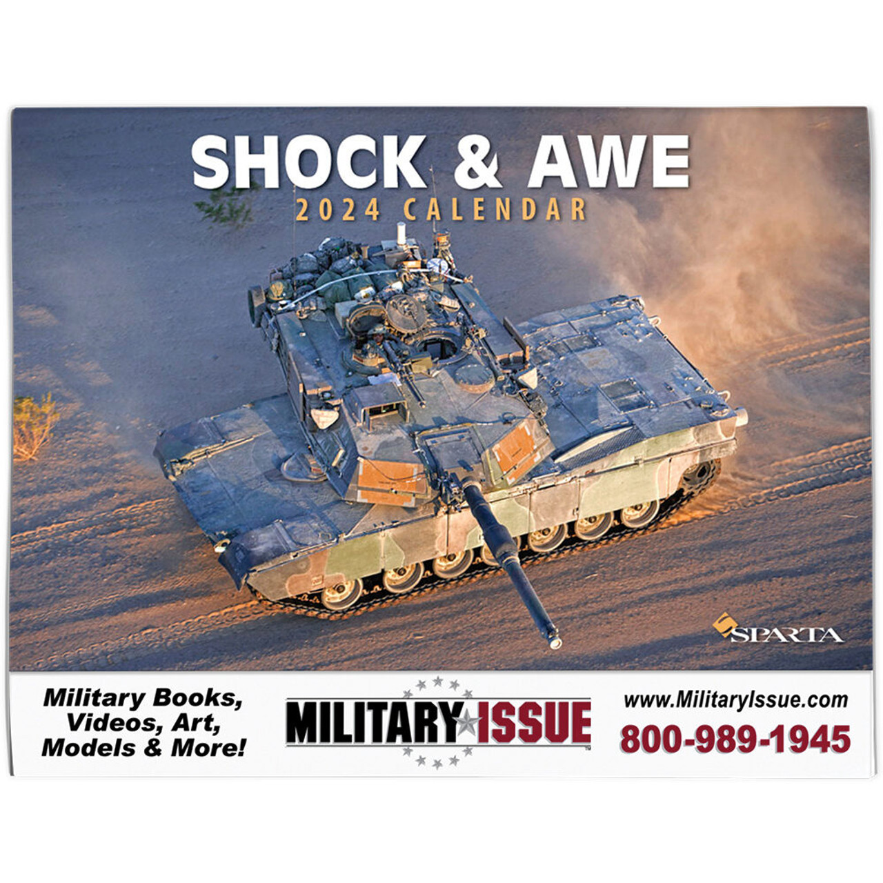 SHOCK AND AWE 2024 WALL CALENDAR Military Issue Collectibles   SPA26419 1  28462.1682351915 