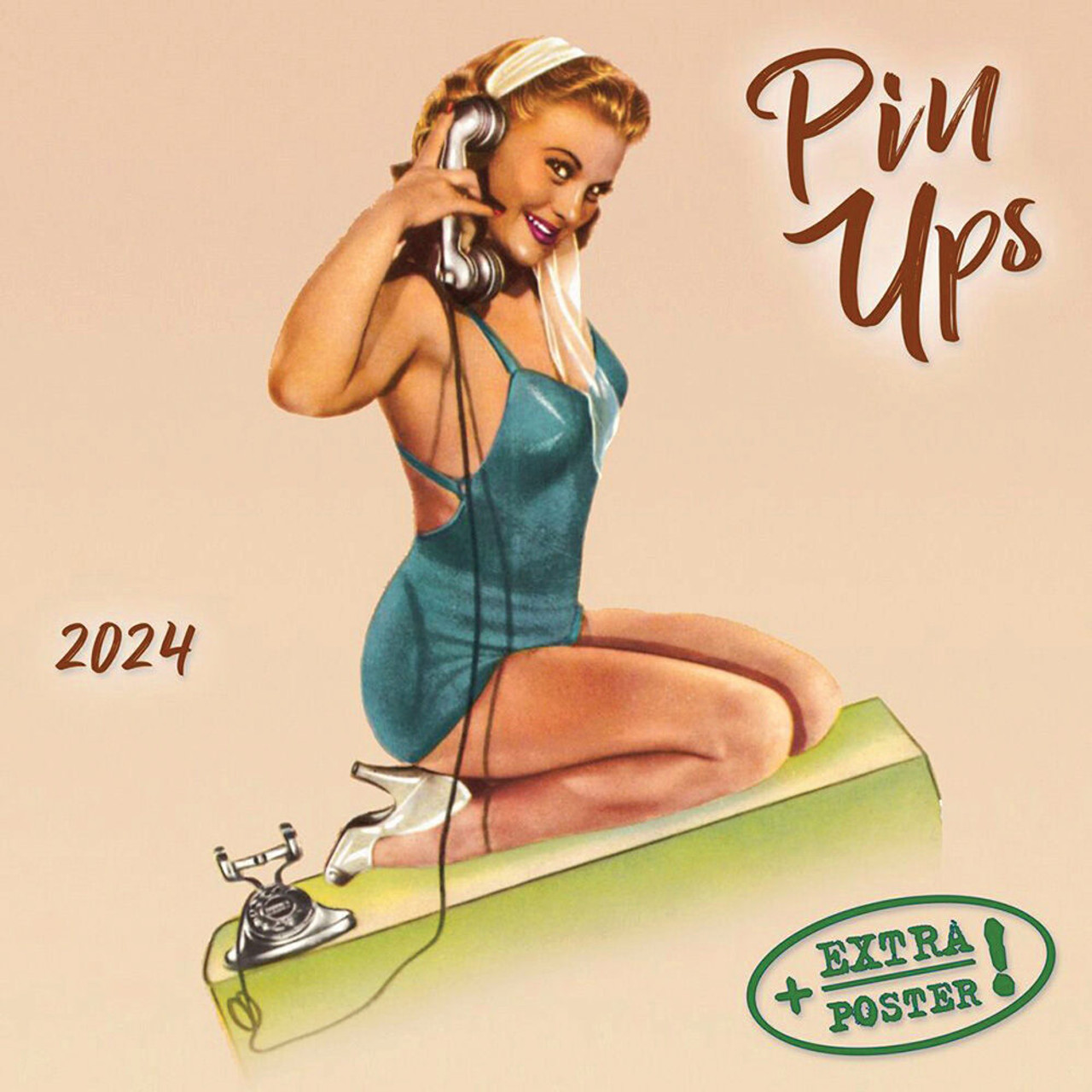 Pin-Ups 2024 Wall Calendar 9783959293495 | Military Issue Collectibles