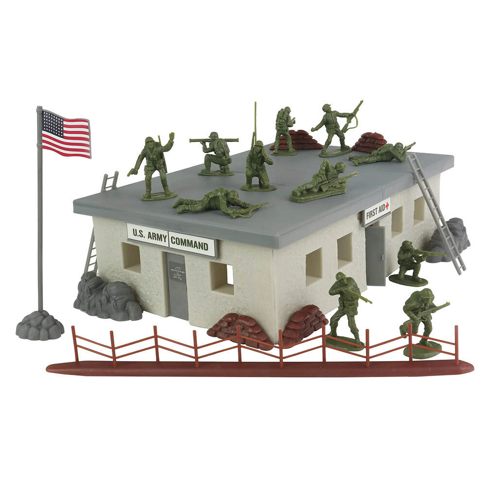 bmc-ww2-secret-stronghold-1-32-plastic-playset-36-pieces-bmc-toys
