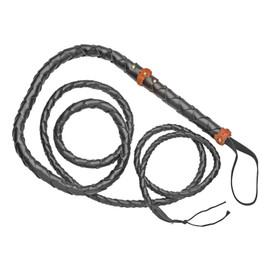 Old West 9' Braided Rawhide Bull Whip Main  