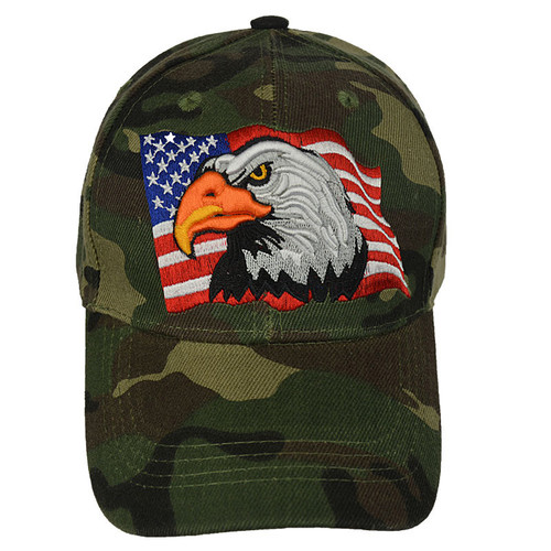 Eagle Flag Woodland Camo Cap Main Image