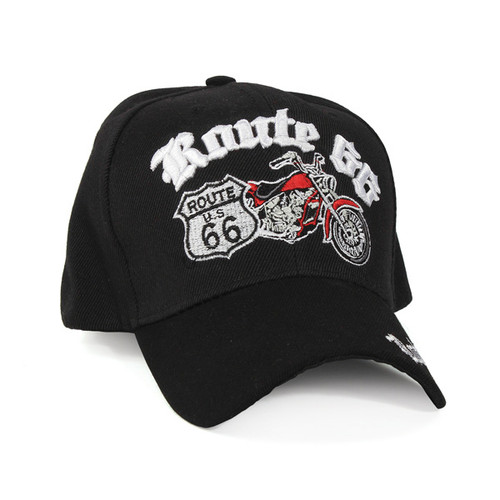 Route 66 Motorcycle Cap Alt Image 2