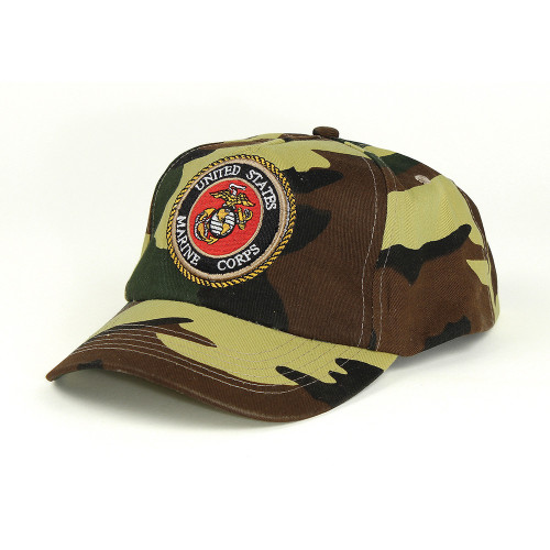U.S. Marines Woodland Camo Cap Main Image