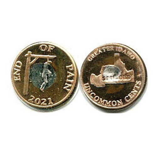 2021 Greater Idaho 500 Uncommon Cents Coin Main Image