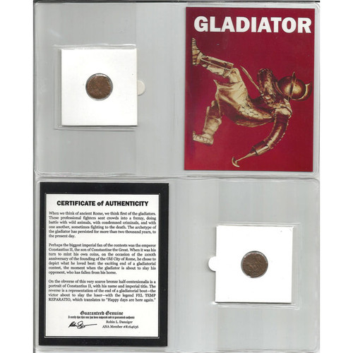 Roman Gladiator Coin Album Alt Image 2