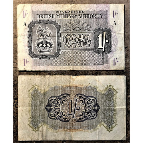 British Military Authority 1 Shilling North African Note Main Image