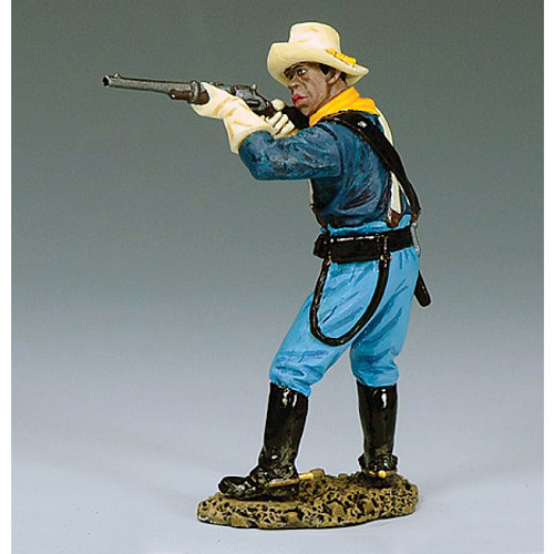 10th Cavalry Buffalo Soldier Turning Shooting 1/30 Figure Main Image