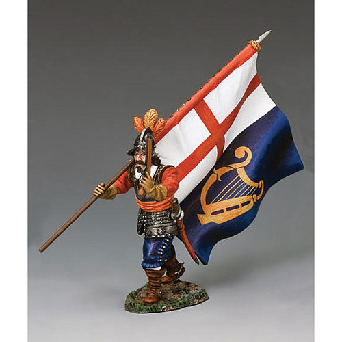 English Civil War Commonwealth Flag Bearer 1/30 Figure Main Image