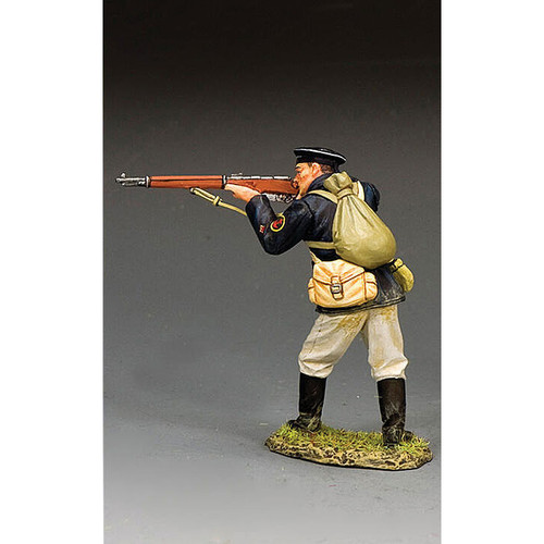 Red Navy Standing Firing Moisant Nagant Rifle 1/30 Figure Alt Image 1