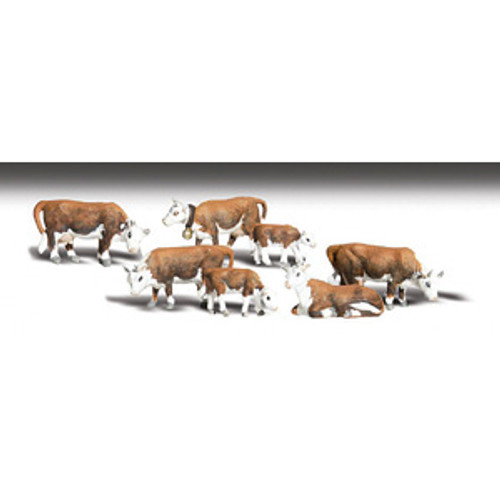 Hereford Cows 7-Pack - HO Scale Main Image