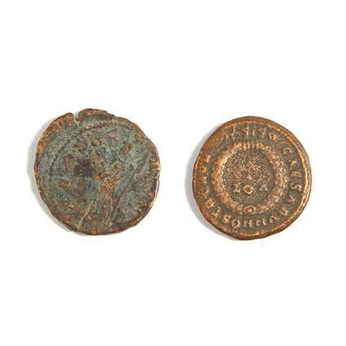 Roman 240-410 AD Bronze Coin w/ Storycard Alt Image 1