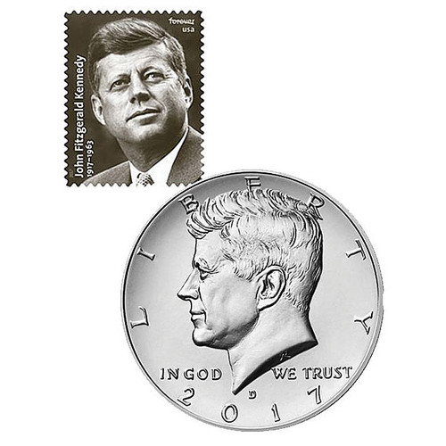 JFK Colorized $2 Note and Half Dollar Coin Alt Image 2