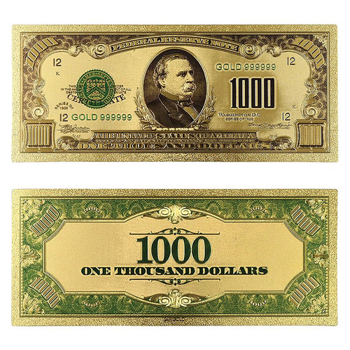 1928-34 $1,000 Gold Foil Note Main Image