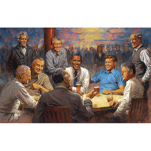 The Democrat Club 550 Piece Jigsaw Puzzle Main Image