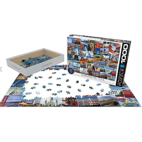 Globetrotter USA 1000 Piece Jigsaw Puzzle Alt Image 1