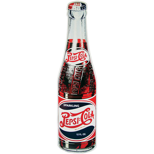 Pepsi Cola Bottle Metal Sign Alt Image 1