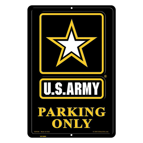U.S. Army Star Parking Sign 12x18 Main Image