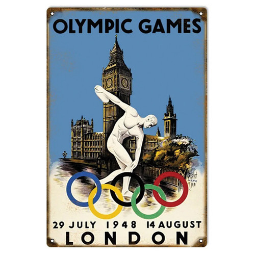 1948 Olympic Games Metal Sign Main Image