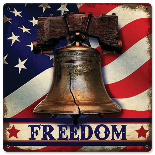 Freedom Metal Sign Main Image
