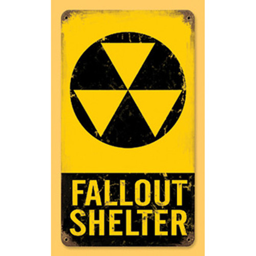 Fallout Shelter Metal Sign Main Image