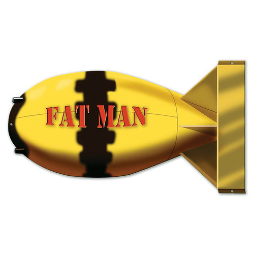 Fat Man Bomb Plasma Metal Sign Main Image