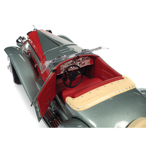 1935 Duesenberg SSJ 1/18 Die Cast Model- Red/Gray Alt Image 5