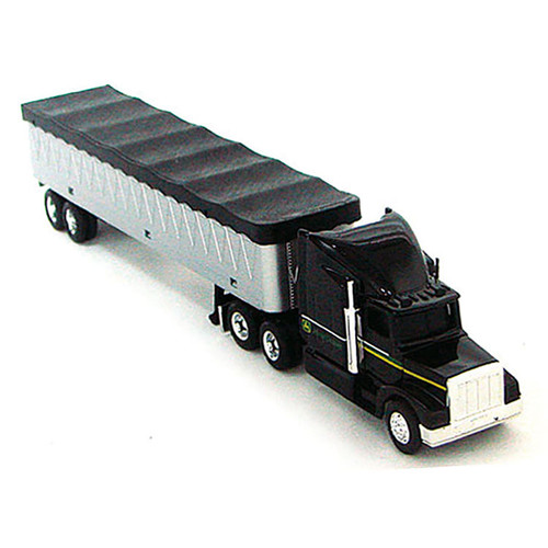 John Deere Semi Tractor & Grain Trailer 1/64 Die Cast Model Main Image