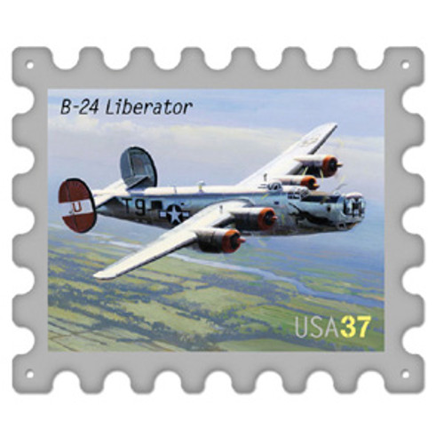 B-24 Liberator Postage Stamp Metal Sign Main Image