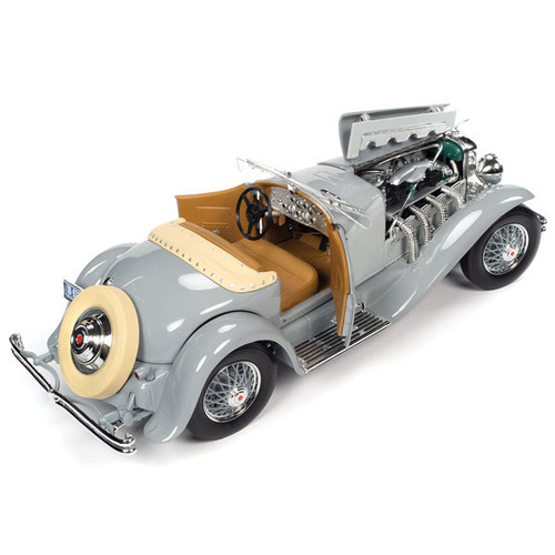 1935 Duesenberg SSJ 1/18 Die Cast Model- Gray Alt Image 2