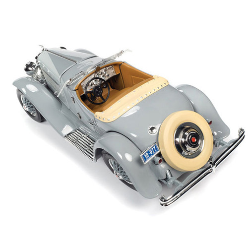 1935 Duesenberg SSJ 1/18 Die Cast Model- Gray Alt Image 3