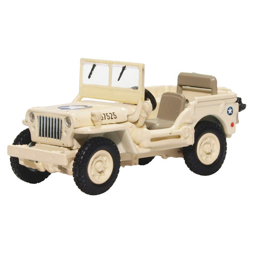 Willys MB "Jeep" 1/76 Die Cast Model - U.S. Army Air Force, Tunisia, 1943 Main Image