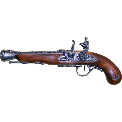 Left-Handed Pirate Flintlock Blunderbuss Replica - Antique Gray Main Image