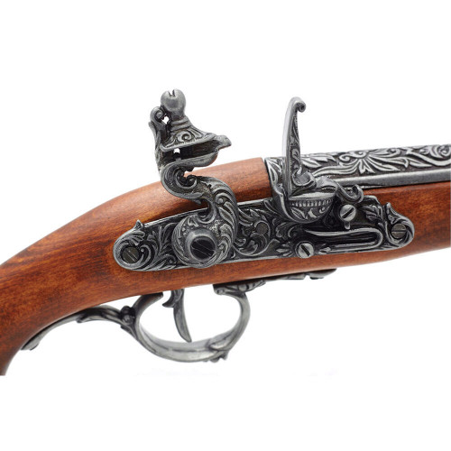 Early 18th Century German Replica Flintlock Pistol - Antique Gray Alt Image 3