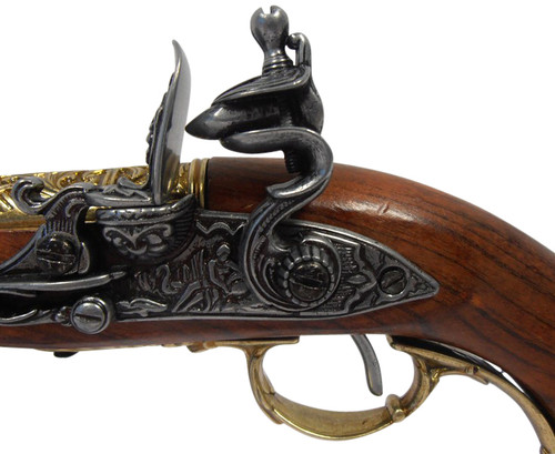 Denix 18th Century Left Handed India Flintlock Pistol Replica Alt Image 2
