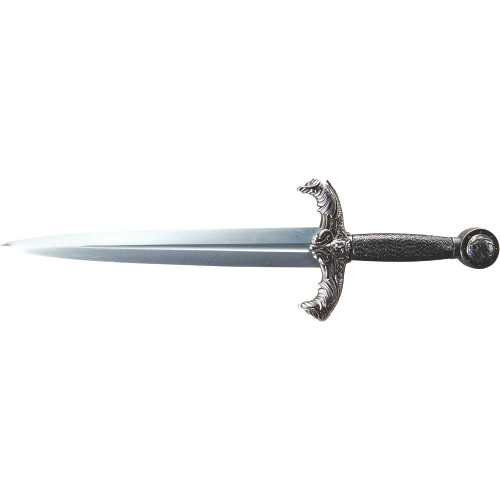 Denix Medieval King Arthur Replica Dagger With Scabbard - Silver Alt Image 1