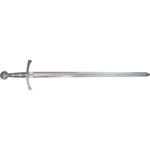 Denix 14th Century French Replica Sword with Black Knotwork Motif Scabbard Alt Image 2